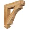 Ekena Millwork Balboa Arts & Crafts Rough Sawn Bracket, Western Red Cedar, 4"W x 22"D x 22"H BKT04X22X22BOA03RWR - alternate 1